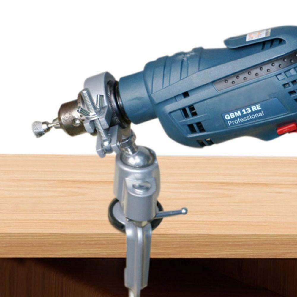 Adjustable Bench Vise 360° Rotating Electric Drill Stand Grinder Holder  Table Grinder Accessory