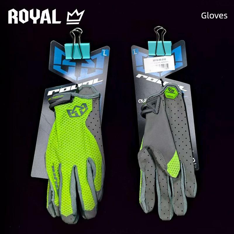 [Special Offer] British Royal Gloves Men's Long Finger Cycling Gloves for Mountain Bikes Dh Amxc Riding Gloves