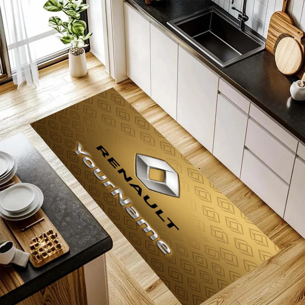 Renault Trucks Personalized Text Kitchen Mats Durable Bathroom Pads Rugs Carpets For Kitchen Sink Laundry Room Bathroom Decor