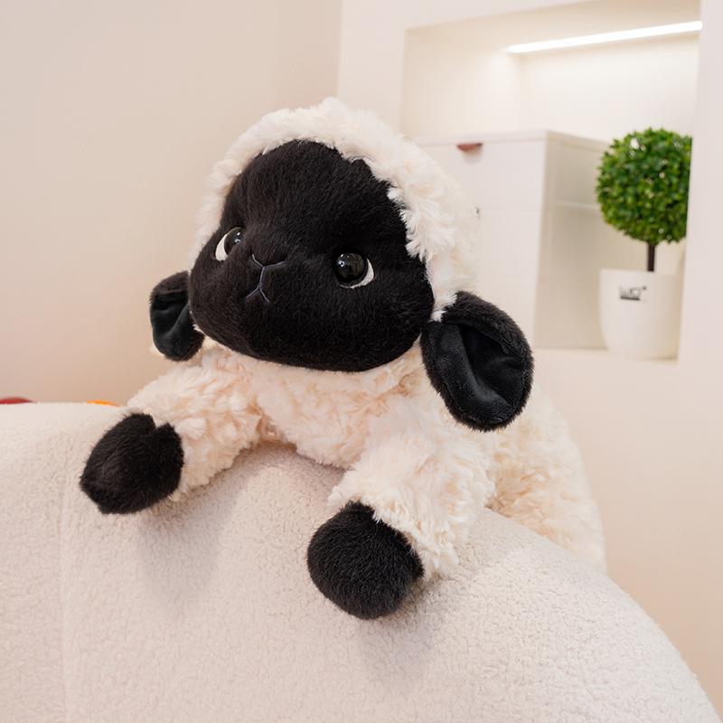 Adorable Little Sheep Plush Toy a Soft and Cuddly Pillow-Style Companion Doll, Perfect for Kids to Lounge On and Birthday Gift!