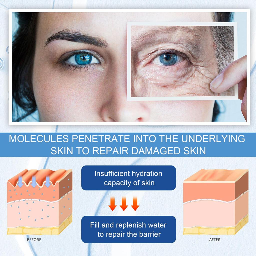 Jaysuing Hyaluronic Acid Serum Nourishes and Firms Skin Hydrates and Moisturizes Improves Skin Condition For Facial Use 60ml