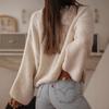 Свитер для женской осени и зимы, новый французский элегантный однотонный однобортный женский вязаный кардиган-жакет