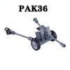 MOC Military WW2 PAK36 Cannon Soldier Building Blocks Figures Artillery Weapon Accessories Army Parts Bricks Toys for Children
