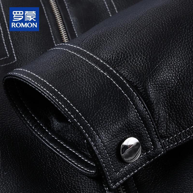 ROMON Мужская куртка из овчины в деловом повседневном стиле