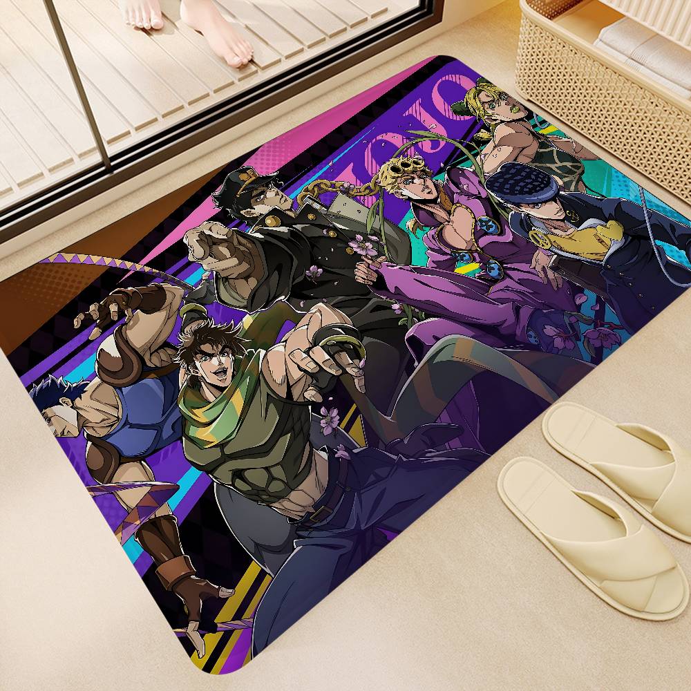Коврик для пола J-JoJo's Bizarre Adventure, скандинавский стиль, домашний коврик для двери, коврики для ванной-туалета, коврик для декора спальни, отеля