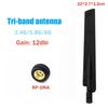 Wifi6 Wifi7 2,4G/5,8G/6G Трехдиапазонная Внешняя Антенна 12dBi Bluetooth Роутер Антенна Rp-Sma Bluetooth Роутер Антенна