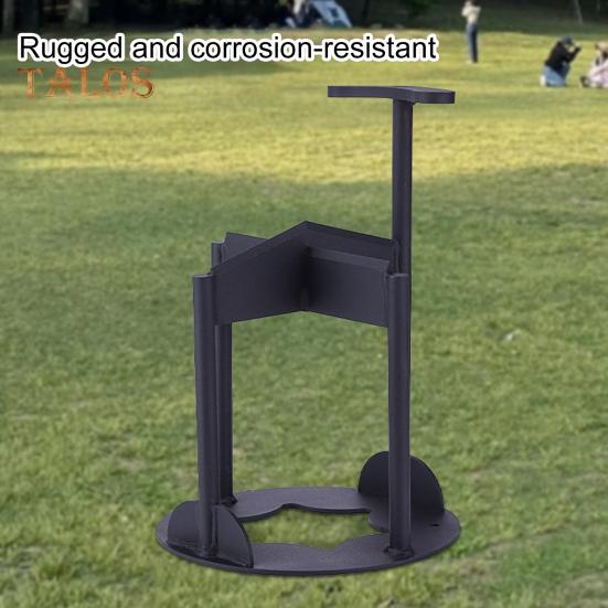 Металлический дровокол, прочный, из высокоуглеродистой стали, ручной дровокол, клин для растопки, для кемпинга, приготовления пищи, портативный инструмент для колки дров