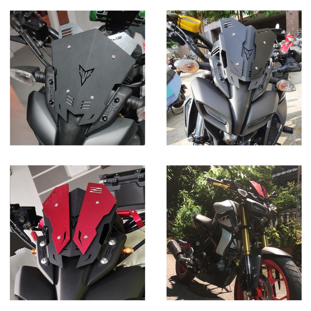 Алюминиевый обтекатель REALZION для мотоцикла, лобовое стекло, дефлектор ветра для Yamaha MT15 MT-15 MT 15 2019 2020