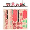 DIY Christmas Train Puzzle Slot-Together Structure 3D Train Puzzle  Christmas Model Kit