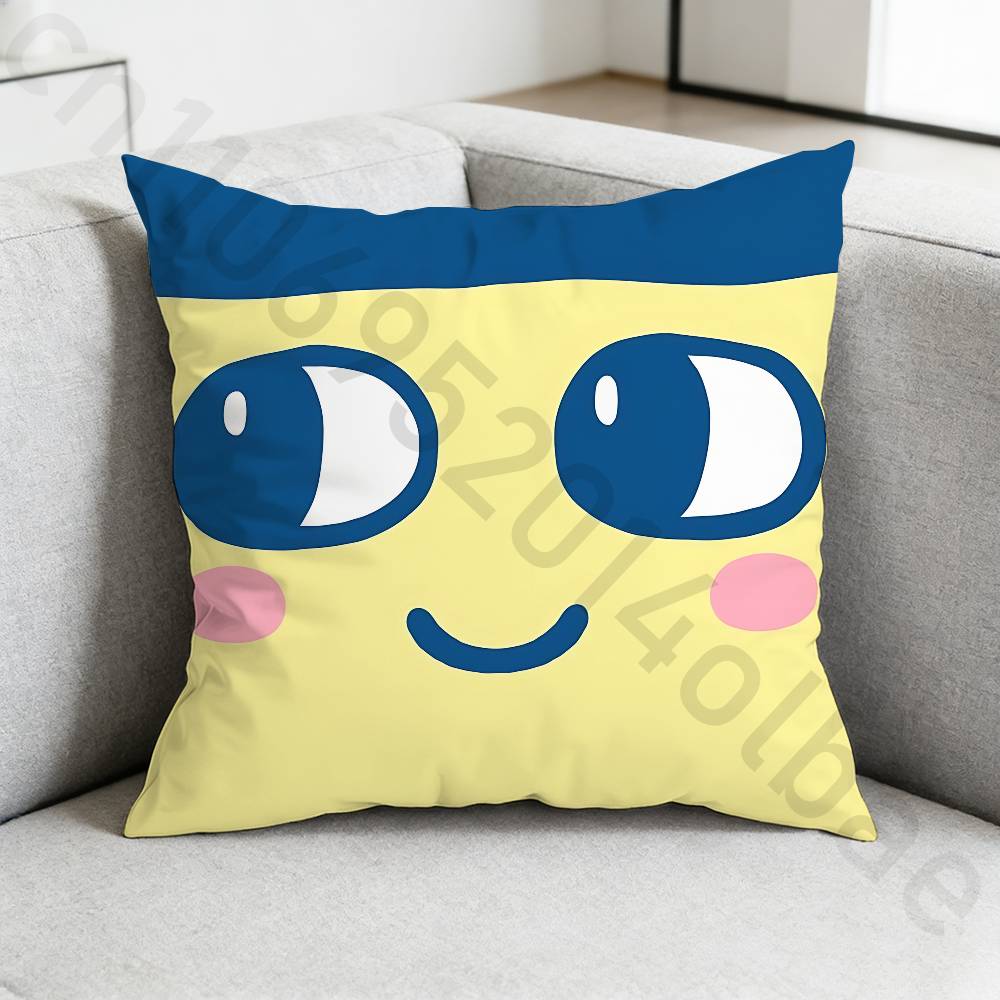 TTamagotchi MMametchi Pillow Case Sofa Living Room Bedroom Headboard Backrest Cushion Square Cushion Nap Time