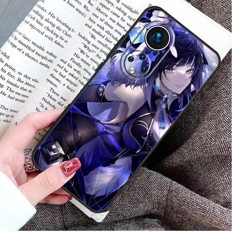 Чехол Yelan Genshin Impact для Honor Magic 8 6 7 Lite Honor 400 200 Pro 50 70 90 X8c X8b X9a X9c X9b X9d Win Cover