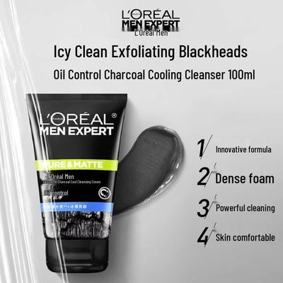 L'Oréal Men Expert Угольный Освежающий Гель для Умывания Контроль Жирности