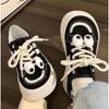 Big Eyes Cute Semi Slippers Canvas Shoes Women's Breathable All-Match Casual Shoes Women's Shoes Slip-on Board Shoes