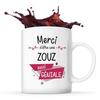 Mug - Thank You Zouz Géniale - Ceramic - Printed Front/Back - 325 Ml - Dishwasher Safe
