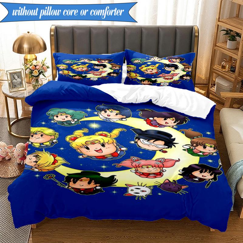 Moonlit Dance Of Love 3pcs K-pop music group Bedding set,Ideal for Bedroom, Dormitory,Including Duvet Cover And 2pcs Pillowcases,Fan gifts