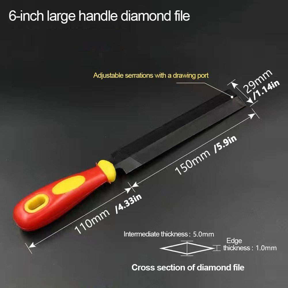 Carving Saw Files -Shaped Sawing File 6/8inches Files Sharpener  Hand Tools