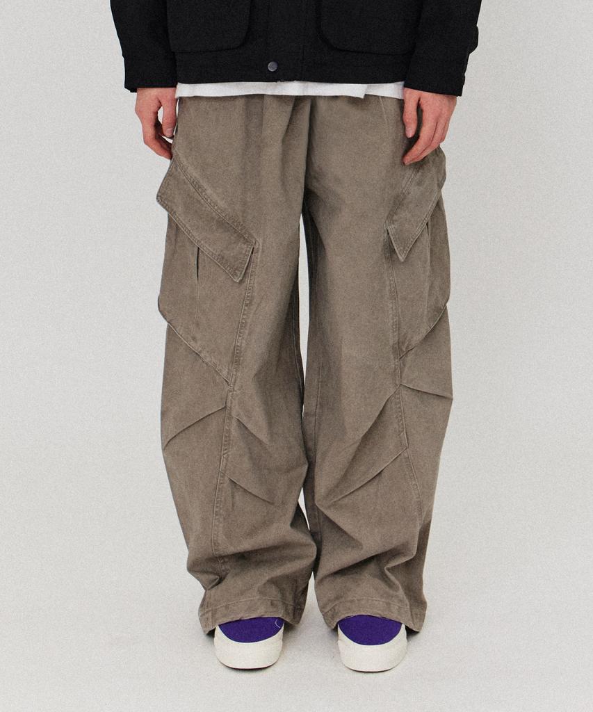 GOLDEN SUNSHINE Washed Cargo Pants_Beige