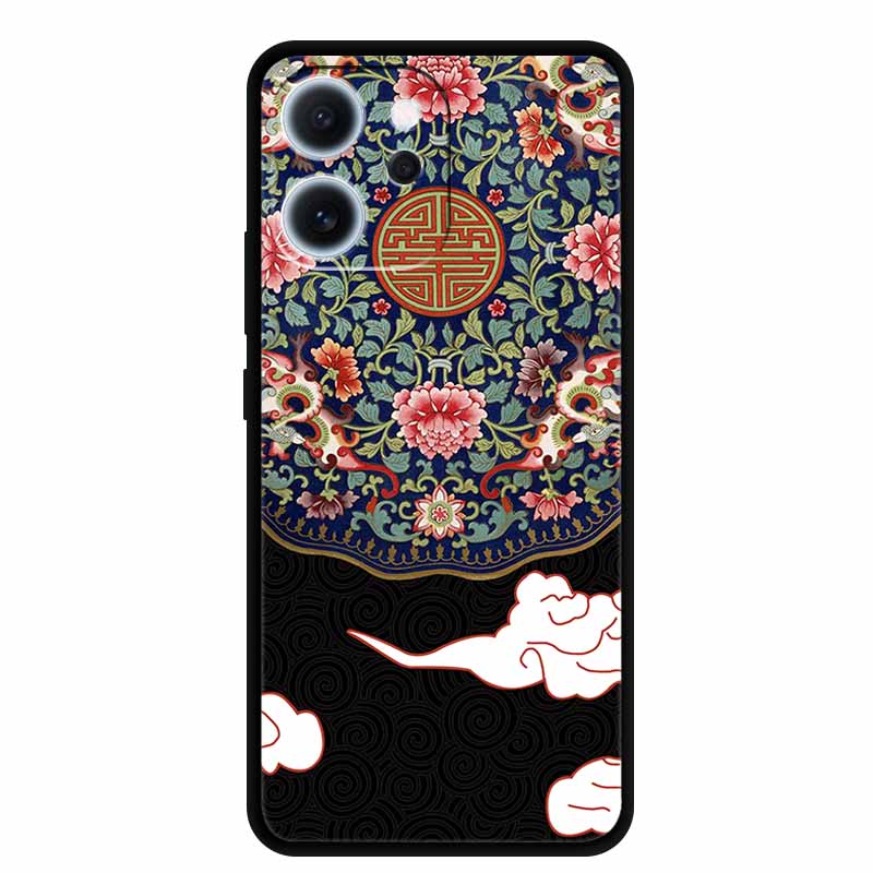 Cartoon Phone Case For Oppo Reno15 F Soft TPU Silicone Protector Relief Flower Emboss 3D Cover Funda Reno15F 15F Bumper Shield