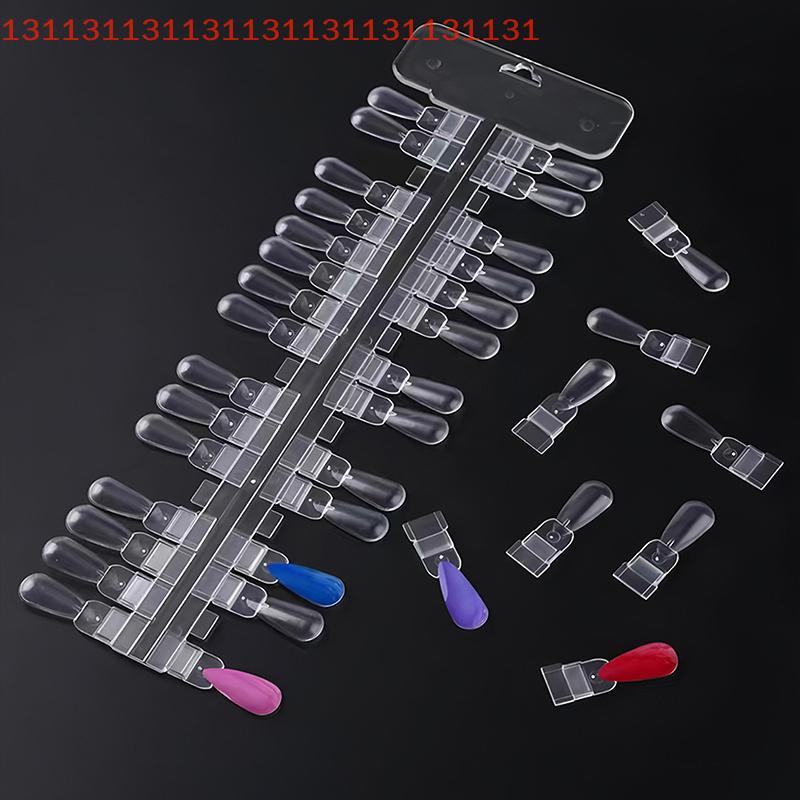 36 шт. Натуральный/Прозрачный цвет Карточка Съемный Дисплей для нейл-арта Накладные типсы Подставка Дизайн Капля Маникюр Гель-лак Инструмент для практики