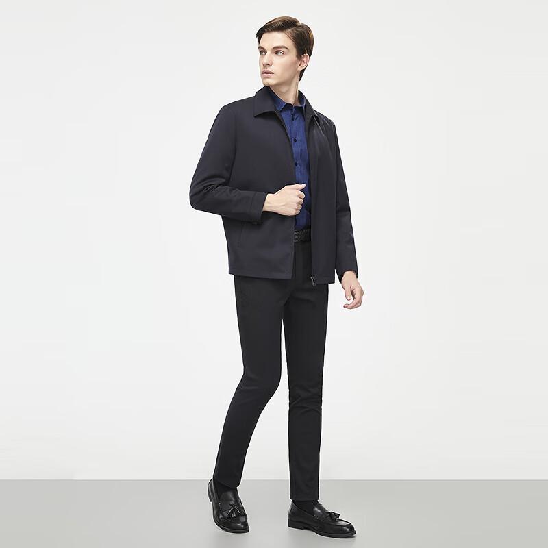 Yageer Мужской приталенный пиджак в стиле business casual из смесовой шерсти