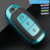 Модный чехол для ключей из ТПУ с полным покрытием, брелок для Hyundai Santa I30 IX35 Encino KONA Solaris Azera Grandeur Elantra Accent Fe