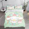 Cinnamon Dog Sanrio Twin Size Bedding Sets Duvet Cover 3-Piece Set 1 Quilt Home  Polyester Comforte Luxury Anime