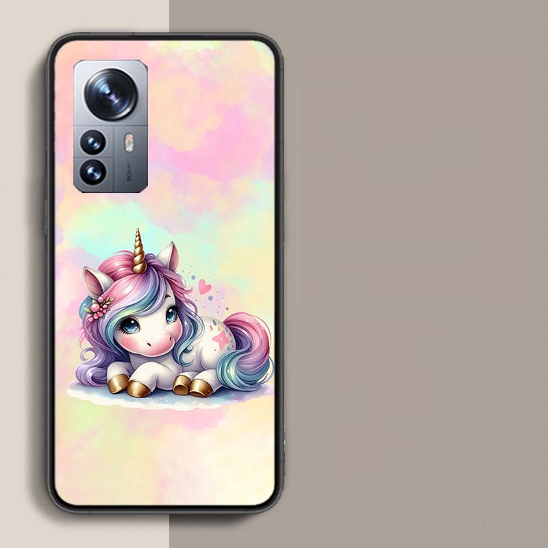 Милый Чехол для Телефона с Единорогом для Xiaomi Mi 13 12T Poco F7 Pro 14 Ultra 15 Pro 12X 12 9 8 Lite 5G 11T 11i 10 10T Pro Capa Coqu