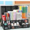 Multi-color file rack folder storage box desktop file box multi-functional file basket multi-layer shelf office bookshelf