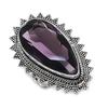 Amethyst Gemstone 925 Sterling Silver Jewelry Ring Size 8