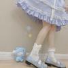 Мягкие кружевные носки средней длины в японском стиле «Лолита»: Дышащие носки с бантом для женщин
