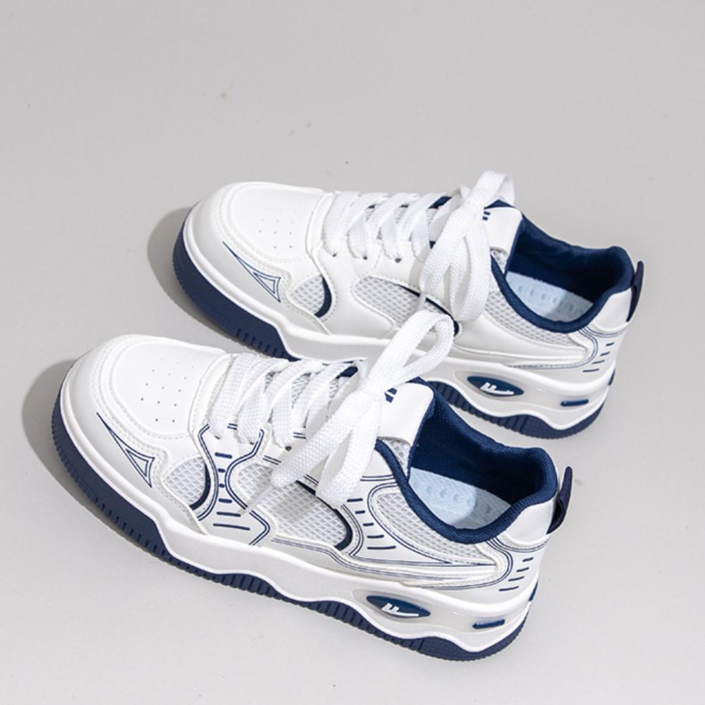 Warrior White Shoes Women's Fashion Versatile Thick Baseplate Shoes Lightweight Casual Shoes Women's Shoes