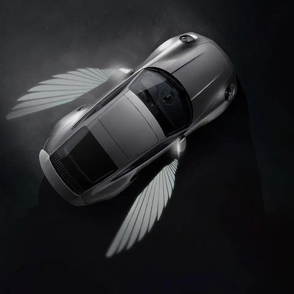 Universal Modified LED Rearview Mirror Angel Wing Welcome Light Suitable for Mercedes Benz BMW Porsche Volkswagen Honda Toyota aja256