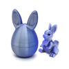 Пасхальные 3D-печатные украшения-кролики и яйца - Игрушки-модели с подвижными частями