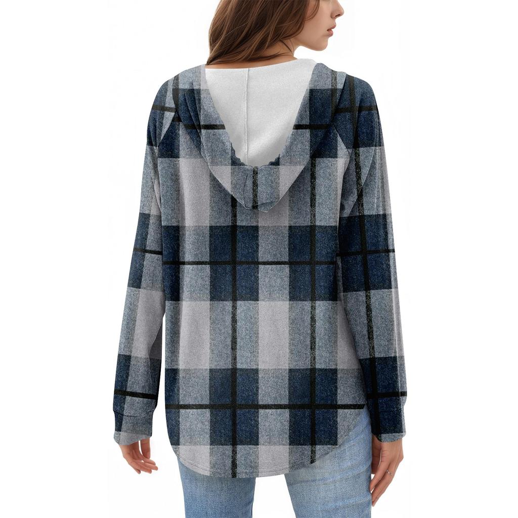 Женская мода, женский легкий пуловер с длинными рукавами и карманами, толстовка с капюшоном в стиле консервативного стиля