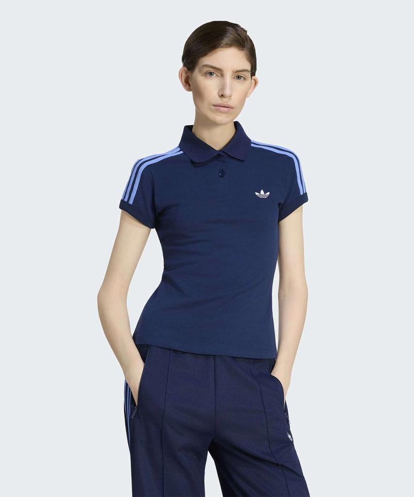 Поло Adidas с 3 полосками - Темно-синий:Синий / Ks4762