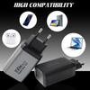 150 Вт USB Type C Супербыстрое зарядное устройство для телефона QC3.0+PD EU Зарядное устройство Адаптер для Iphone 17 16 15 Samsung Huawei Xiaomi