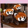 Plush Red Panda Toy Stuffed Animal Doll Cartoon Bedroom Decoration Kids Gift