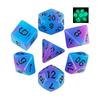 Glow In The Dark DND Dice, 7pcs Luminous Polyhedral Dice Set, Glowing D&D Dice for DND, RPG, Table Games