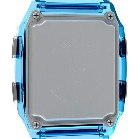 TIMEX wristwatch QLCA Transparent QLCATransparent blue dial resin acrylic quartz Philippines watch brand TW2W45100 unisex clear