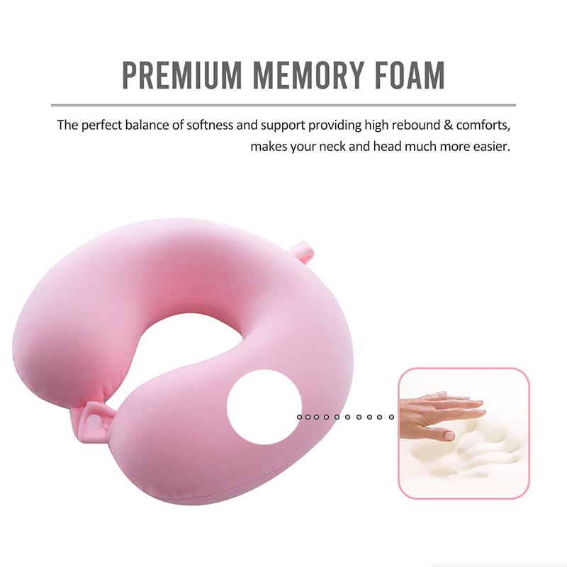 Пена с эффектом памяти U-образные подушки для шеи, подушка для путешествий, шейная подушка, мягкий бархат, защита для шеи, подушка для сна в самолете, постельные принадлежности для здравоохранения