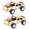 2 Набора Деревянный Голосовой Управляемый Автомобиль DIY Набор Игрушечных Машинок Научный Экспериментальный Инструмент для Детей