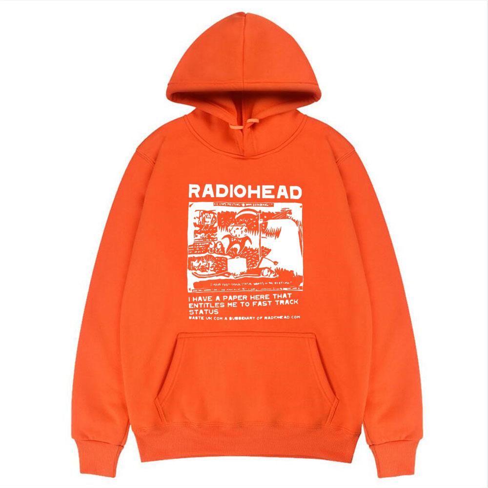 Hoodies Rapper Radiohead Print Sweatshirts Men Women Fashion Pullover Sweatshirt UnisexHarajuku Street Oversized Hoodie Tops