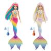 Barbie Rainbow Colorful Mermaid Barbie Doll Ages 3 and Up Rainbow GTF89 Magic! Dress-up Doll/House