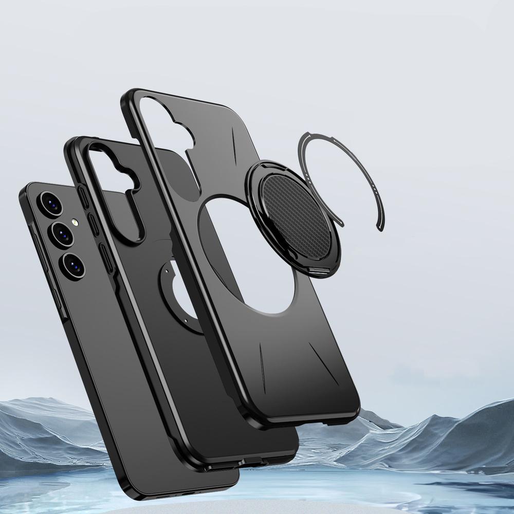 Case for Samsung Galaxy A37 5G, with stand, for MagSafe, black