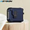 KEYSION Чехол для наушников Bluetooth для AirPods 4 с переключателем и крючком, силиконовый + противоударный защитный чехол из поликарбоната для AirPods 4th