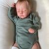 BZDOLL 47CM 3D-Paint Skin Soft Silicone Reborn Boy Baby Doll Handmade 19inch Girl Gift Lovely Sleeping Dress Up Toy Art