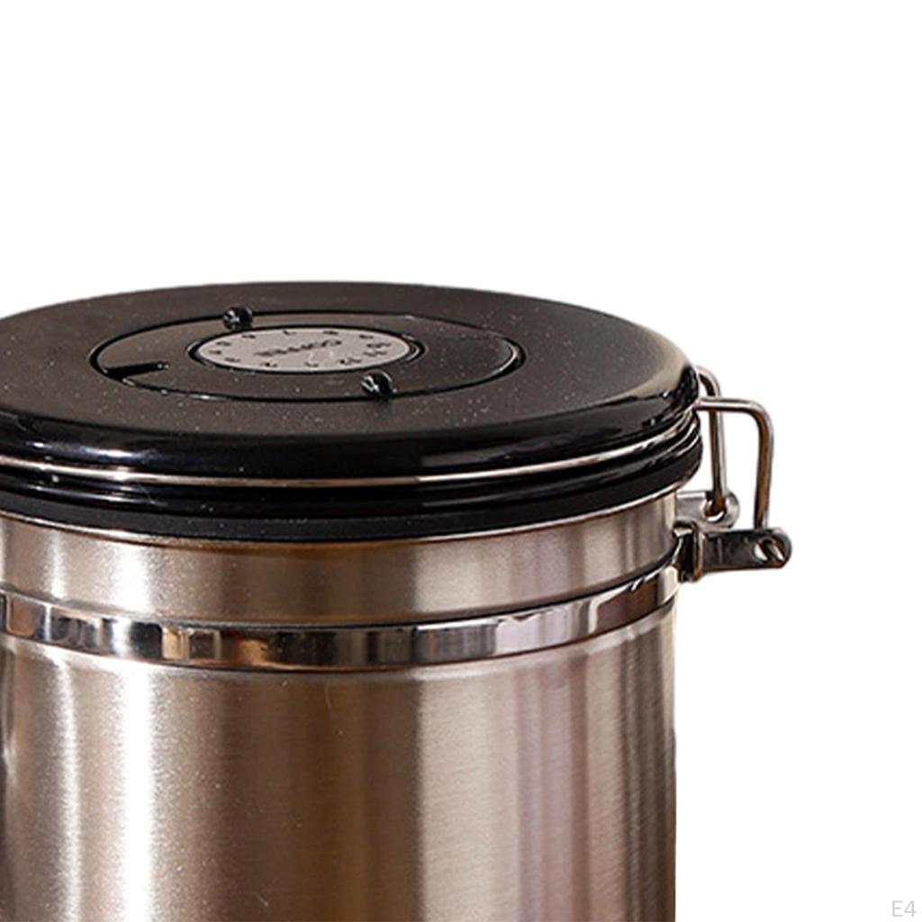 Coffee Bean Container Tea Sugar Canisters with Date Record Tool Airtight Storage Tank Household