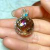 Подвеска из натурального кристально чистого кварца Smokey Crackle Gemstones Mineral Energy Reiki Home Decorations Gift