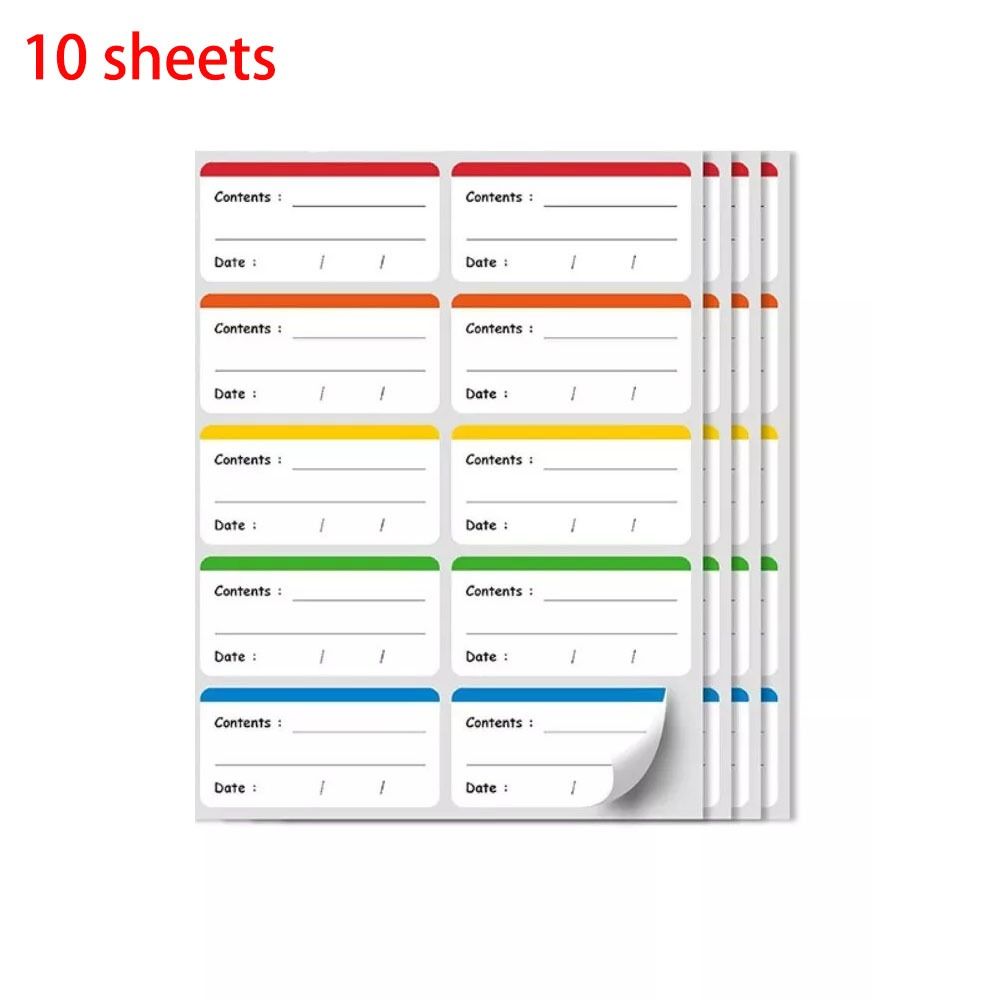 100pcs Portable Fridge Sticker Self-adhesive Home StorageTags New Food Storage Labels