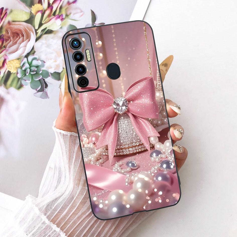 Ударопрочный чехол для Tecno Camon 17 Pro 17P Cover CG7 CG7n CG8 CG8h Милый мультяшный мягкий чехол для Tecno Camon 17 CG6 CG6j Задняя крышка